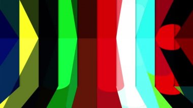 Renkli çizgiler sürekli hareket ediyor, parlak ve güzel görünüyor..