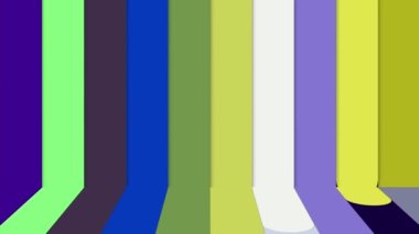 Renkli çizgiler sürekli hareket ediyor, parlak ve güzel görünüyor..