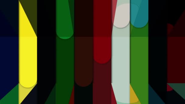 Colorful Lines Move Continuously Looks Bright Beautiful — Vídeo de Stock