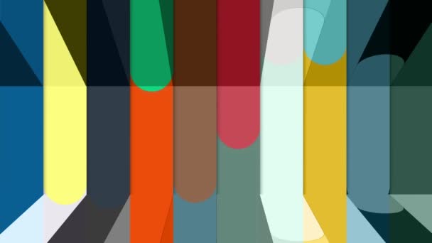 Colorful Lines Move Continuously Looks Bright Beautiful — Wideo stockowe