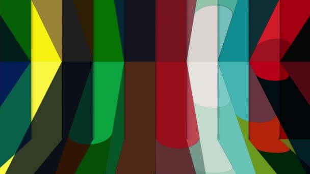Kolorowe Linie Poruszają Się Sposób Ciągły Wygląda Jasno Pięknie — Wideo stockowe