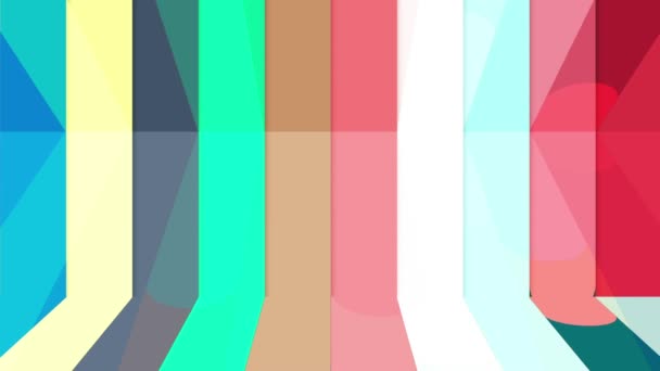 Colorful Lines Move Continuously Looks Bright Beautiful — Vídeo de Stock