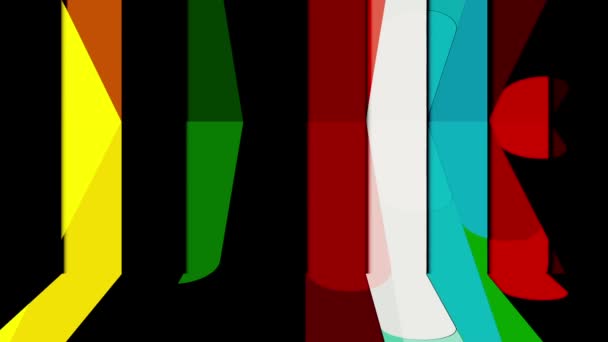 Colorful Lines Move Continuously Looks Bright Beautiful — Vídeo de Stock