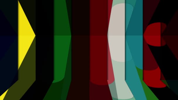 Colorful Lines Move Continuously Looks Bright Beautiful — Stockvideo