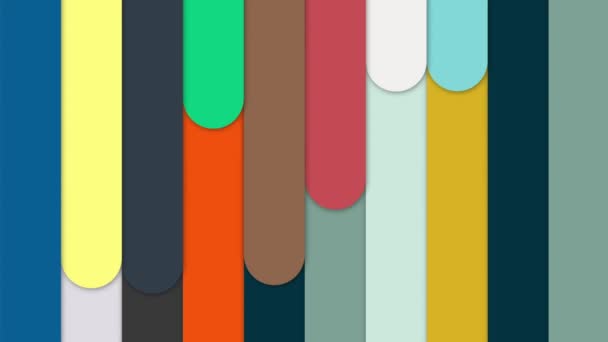 Colorful Lines Move Continuously Looks Bright Beautiful — Wideo stockowe