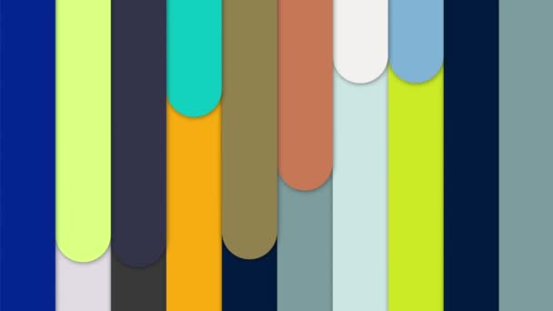 Linhas Coloridas Movem Continuamente Parece Brilhante Bonito — Vídeo de Stock