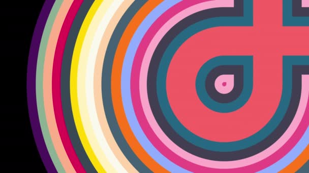 Colorful Lines Move Continuously Looks Bright Beautiful — Vídeo de Stock