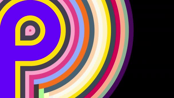 Colorful Lines Move Continuously Looks Bright Beautiful — Stockvideo