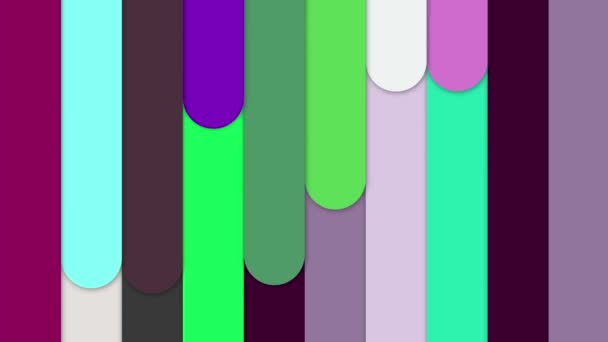Las Líneas Colores Mueven Continuamente Brillante Hermoso — Vídeo de stock