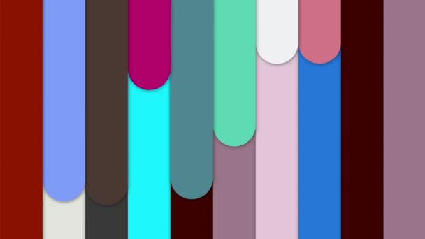 Colorful Lines Move Continuously Looks Bright Beautiful — Wideo stockowe