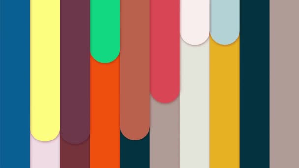 Χρωματιστές Γραμμές Κινούνται Συνεχώς Για Φαίνονται Φωτεινές Και Όμορφες — Αρχείο Βίντεο