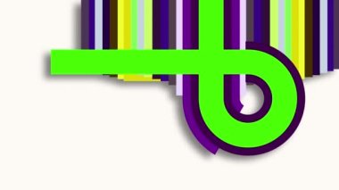 Renkli çizgiler parlak ve güzel görünmek için sürekli hareket ediyor..