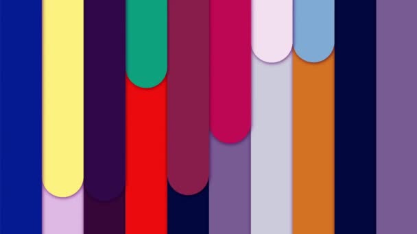 Las Líneas Colores Mueven Continuamente Para Lucir Brillantes Hermosas — Vídeos de Stock