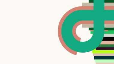 Renkli çizgiler parlak ve güzel görünmek için sürekli hareket ediyor..