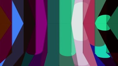 Renkli çizgiler parlak ve güzel görünmek için sürekli hareket ediyor..