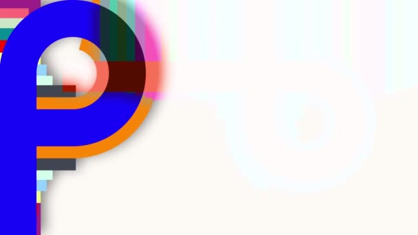 Colored Lines Move Continuously Look Bright Beautiful — Stockvideo