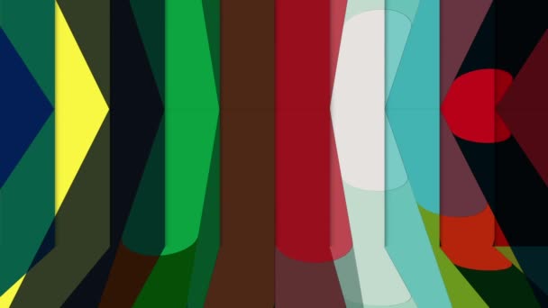 Colored Lines Move Continuously Look Bright Beautiful — Vídeo de stock