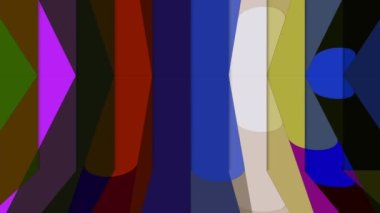 Renkli çizgiler parlak ve güzel görünmek için sürekli hareket ediyor..