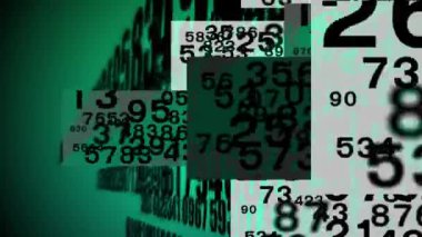 Devamlı rastgele sayılar uzaya yayıldı, modern ve güzel görünüyordu..