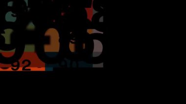 Devamlı rastgele sayılar uzaya yayıldı, modern ve güzel görünüyordu..