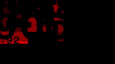 Devamlı rastgele sayılar uzaya yayıldı, modern ve güzel görünüyordu..