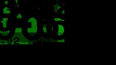 Devamlı rastgele sayılar uzaya yayıldı, modern ve güzel görünüyordu..