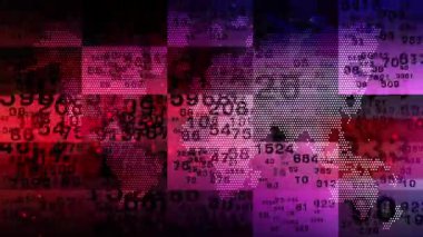 Devamlı rastgele sayılar uzaya yayıldı, modern ve güzel görünüyordu..