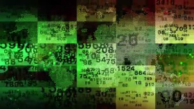 Devamlı rastgele sayılar uzaya yayıldı, modern ve güzel görünüyordu..