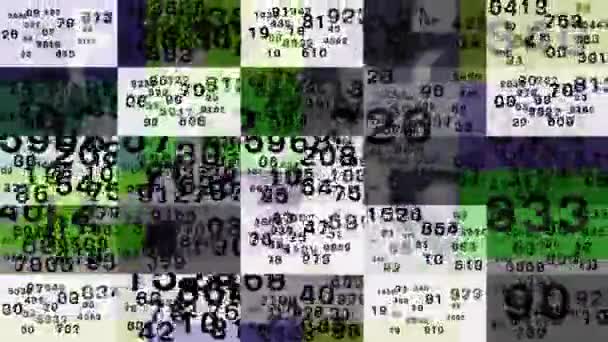 Continuous Random Numbers Spread Space Looking Modern Beautiful — Video