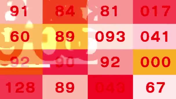 Continuous Random Numbers Spread Space Looking Modern Beautiful — 비디오