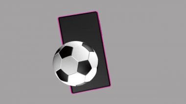 Cep telefonunun ekranından ikonlar fırlıyor, şık ve güzel görünüyorlar..