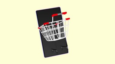 Cep telefonunun ekranından ikonlar fırlıyor, şık ve güzel görünüyorlar..