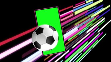 Simge cep telefonunun ekranından yeşil ekranlı ve sürekli dönen bir şekilde yanıp söndü.