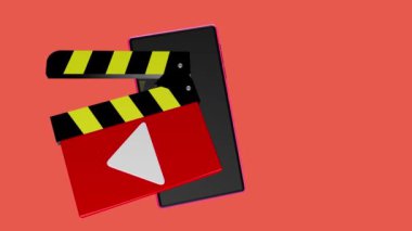 Cep telefonunun ekranından yeşil renkli simgeler fırlıyor, şık ve güzel görünüyor..