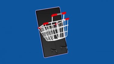 Cep telefonunun ekranından yeşil renkli simgeler fırlıyor, şık ve güzel görünüyor..