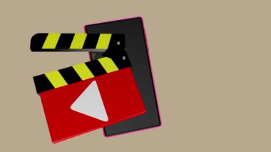 Cep telefonunun ekranından ikonlar fırlıyor, şık ve güzel görünüyorlar..