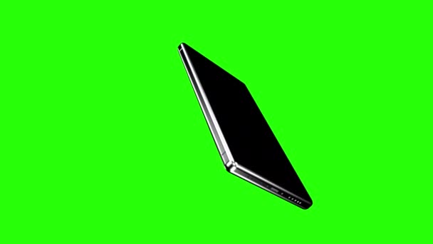 明るい緑の背景の携帯電話は — ストック動画