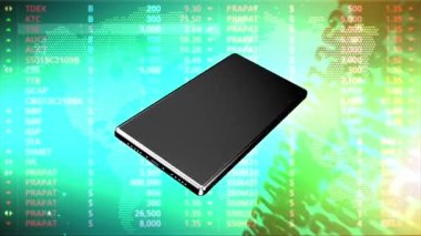 Cep telefonları ekran üzerinde sürekli yanıp sönen bir dünya haritası ve rastgele numaralar..