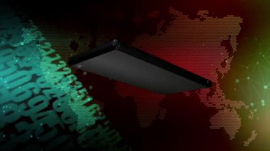 Telefon döndü ve borsa numaraları ekranda rastgele numaraların arka planında sürekli yanıp sönüyordu..