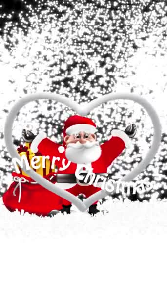 Santa Kos Cheered Him Glimmer Light Shone Continuously — Stock Video