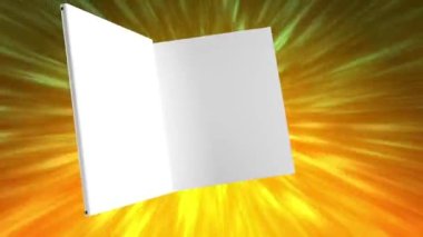 Kitap yavaşça açıldı, modern ve güzel görünüyordu..