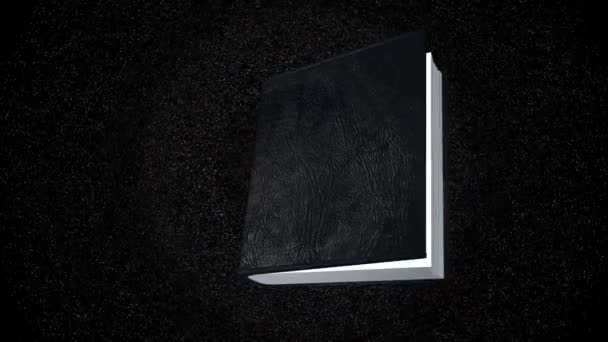 Könyv Lassan Kinyílt Modern Gyönyörű — Stock videók