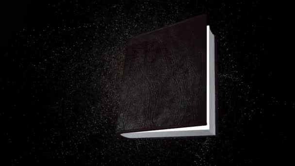 Kitap Yavaşça Açıldı Modern Güzel Görünüyordu — Stok video