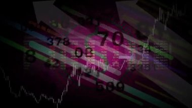 Dolar sembolü merkezde ve hisse senedi ticaret hattı içeriyor..