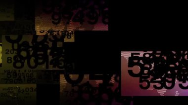 Hisse senedi ticaret hattı, arka planda sürekli rastgele numaralar içeren bir elementtir..