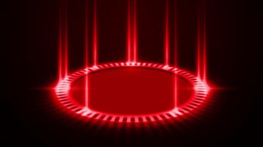 Dairesel çizgi yavaşça döndü, kenardan yayılan bir ışık demeti..