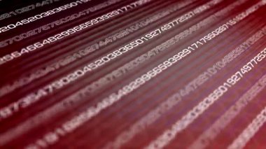 Rastgele numaralar, modern ve güzel görünerek, yavaş yavaş dönüyor..