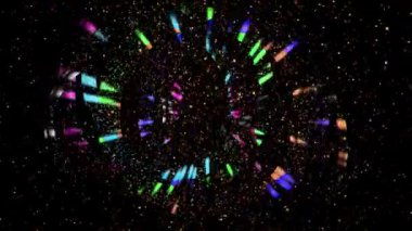 Para birimi sembolü merkezde dairesel bir arkaplan ve çember arkaplanının altında kıvılcımlar oluşturur.