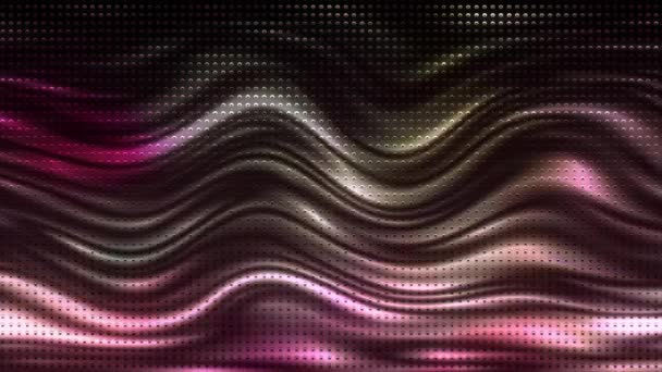 光线掠过波浪形中空的表面 — 图库视频影像