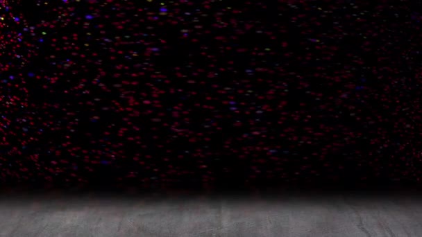 นอย างต อเน องของแสงกระพร บกระจายไปท เงาชนก านล — วีดีโอสต็อก